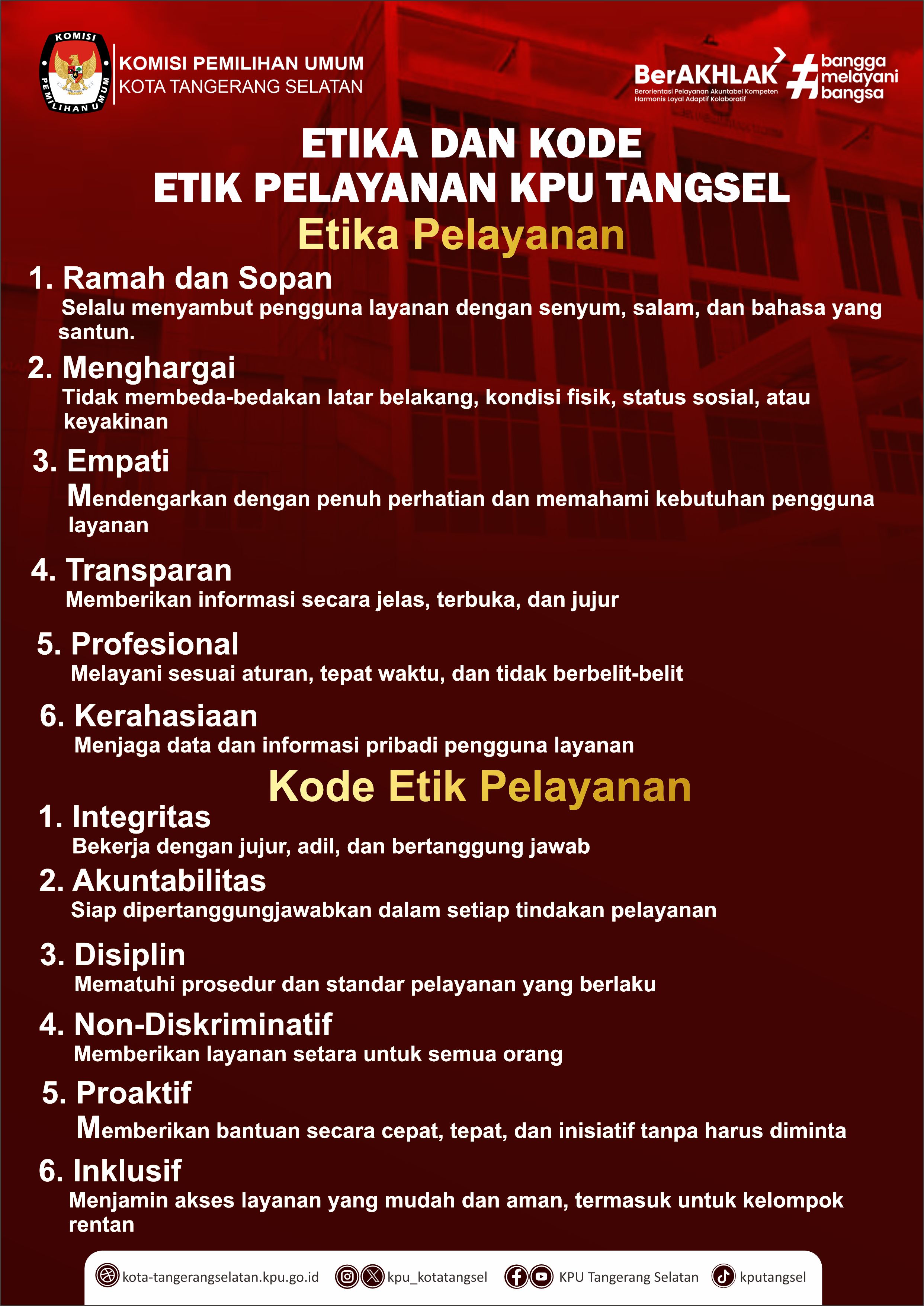 Etika dan Kode Etik Pelayanan