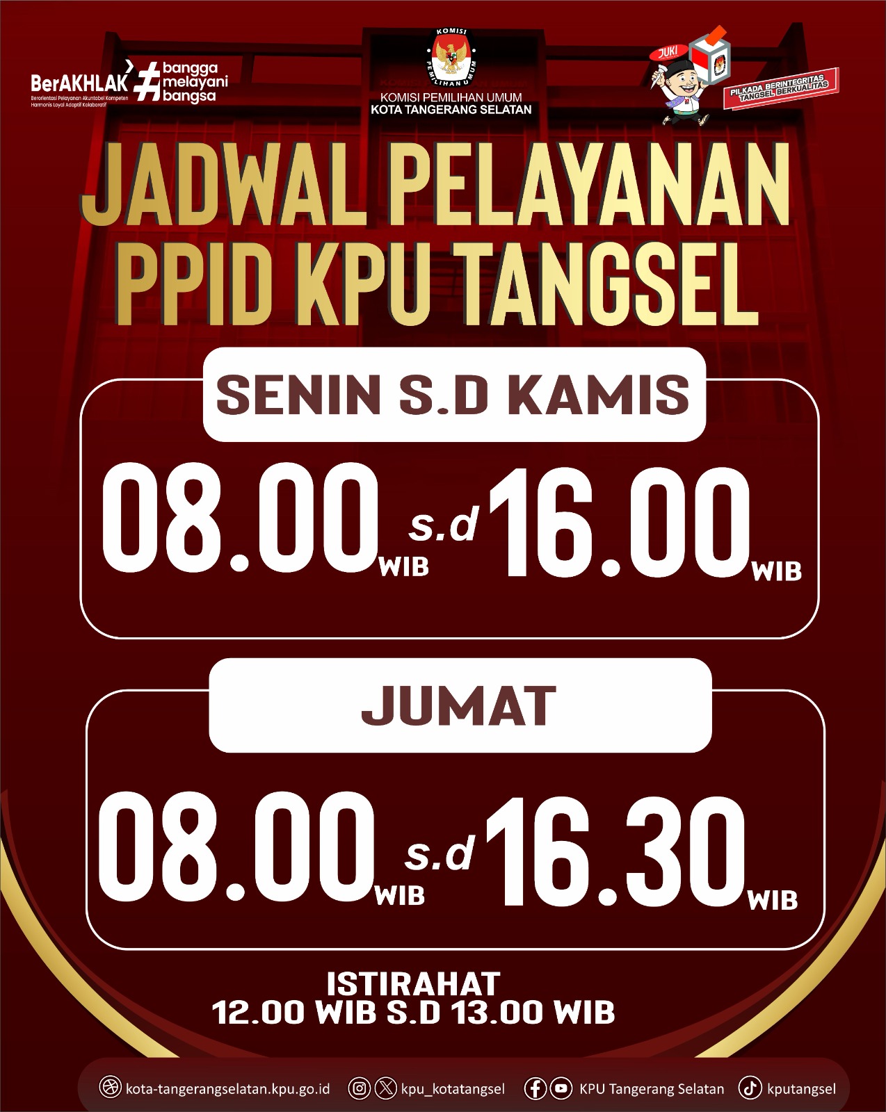 jadwal pelayanan